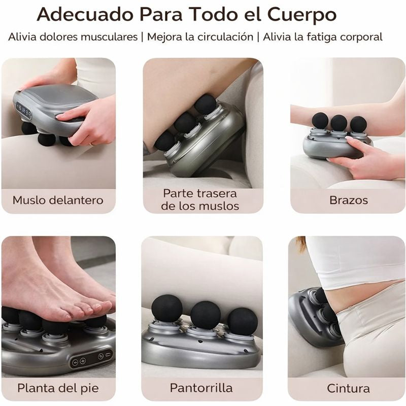Dispositivo de masaje muscular de 6 cabezas