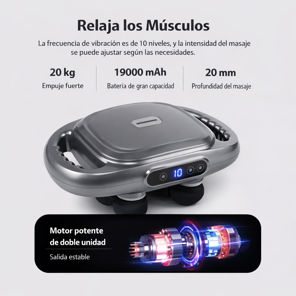 Dispositivo de masaje muscular de 6 cabezas